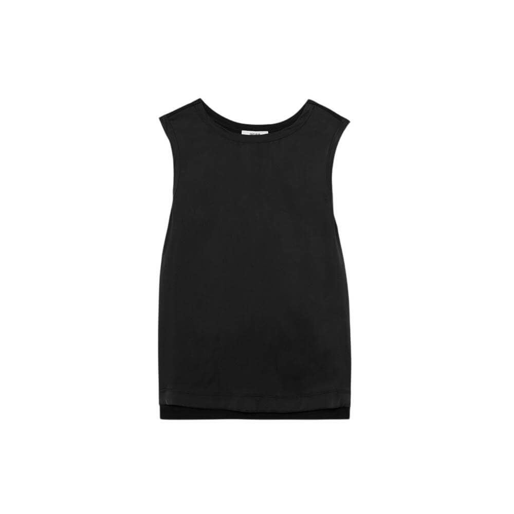 REISS Rian Silk-Front Jersey Vest